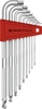 Bộ Lục Giác PB Swiss Tools Knurled Đầu Bi 9 Cây 1.5-10mm