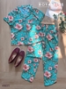 Bộ dài pijama mango, xanh lá