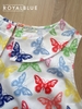 Lửng cổ bèo cotton xinh, bướm sắc màu