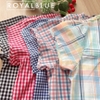 Bộ dài coton viền ren xinh, đỏ xanh