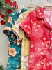 Bộ dài pijama mango, vàng hoa