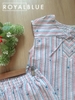 Ngố sát tay cotton nơ xinh, sọc sắc màu
