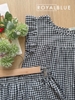 Lửng cánh tiên cotton karo đen