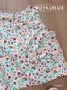Lửng cổ bèo cotton xinh, hoa sắc màu
