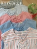 Ngố sát tay cotton nơ xinh, sọc sắc màu