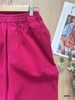 Quần baggy linen phong cách, cự dễ thương, đỏ đô