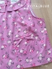 Lửng cổ bèo cotton xinh, tím hoa