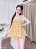 Bộ đùi cổ vuông phối ren