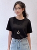 Áo thun cotton 4 chiều, đen