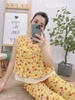 Dài sát tay lụa đũi vàng hoa đỏ