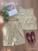 Lửng cổ bèo cotton xinh, vàng nhí