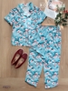 Bộ dài pijama mango, xanh trời