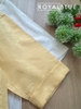 Set linen tay dài phong cách, vàng