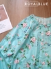 Dài tay lỡ cotton xinh, hoa hồng xanh
