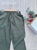 Quần baggy linen phong cách, cự dễ thương, xanh rêu