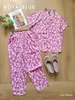 Bộ dài pijama TN lụa mango, cúc tím