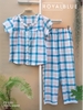 Bộ ngố kare viền ren xinh, karo xanh hồng