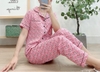Ngố pijama hồng hoa