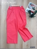 Quần suông linen ống rộng kiểu basic