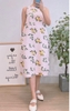Đầm linen sắc màu