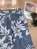 Quần suông linen ống rộng kiểu basic