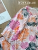 Dài tay lỡ cotton xinh, lá sắc màu
