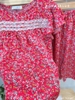 Lửng tay con phối ren đỏ hoa
