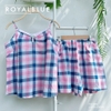 Đùi 2 dây kate karo hồng