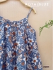 Đầm 2 dây kate, nâu xanh