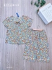 Lửng cổ vuông phối ren tím hoa