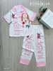 Pijama QDTN lụa latin hồng flower