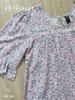 Ngố pijama tôn hoa xám hồng