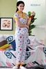 Bộ lụa dài satin CP03