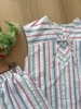 Dài sọc kẽ cotton thắt nơ, sắc màu