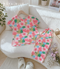 Set linen cổ xẻ mặc nhà, sắc màu