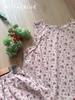 Đùi sát nách nẹp bèo cotton, nhí hồng ruốc