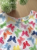 Đùi sát tay cotton, bướm sắc màu