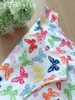 Đùi sát tay cotton, bướm sắc màu
