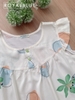 Lửng cánh tiên tôn nút, kem bông xanh
