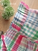 Lửng cánh tiên coton, karo hồng xanh