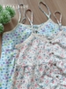 Đùi dây cotton ren, hoa tím