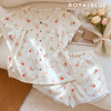 Đùi cổ ren nút gỗ chất linen xinh yêu, trắng hoa