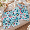Lửng cổ bèo cotton, xanh hoa
