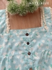 Đùi dây bản ren cotton, xanh cúc