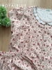 Đùi cổ ren nút gỗ chất cotton mềm, nhí hồng