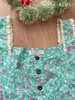 Đùi dây bản ren cotton, xanh nhí