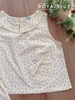 Lửng cổ bèo cotton, vàng hoa tím