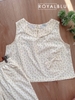 Lửng cổ bèo cotton, vàng hoa tím