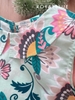 Lửng cổ bèo cotton, xanh hoa