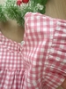 Lửng cánh tiên cotton, karo đỏ hồng
